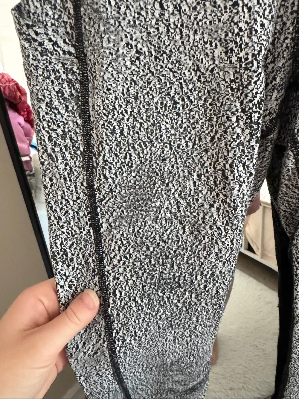 lululemon athletica Black and White Patterned Leggings